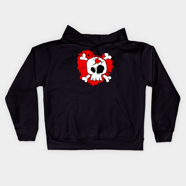 Halloween skull Kids Hoodie by Smoky Lemon